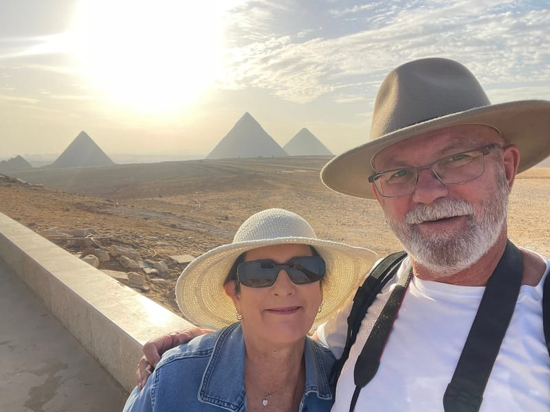 Visiting the pyramids on a tour of Egypt is unforgettable experience (Supplied: Craig E)