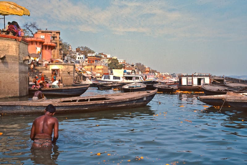 Bathing and prayer take place in Varanasi, Uttar Pradesh, India.Bathing and prayer take place in Varanasi, Uttar Pradesh, India.