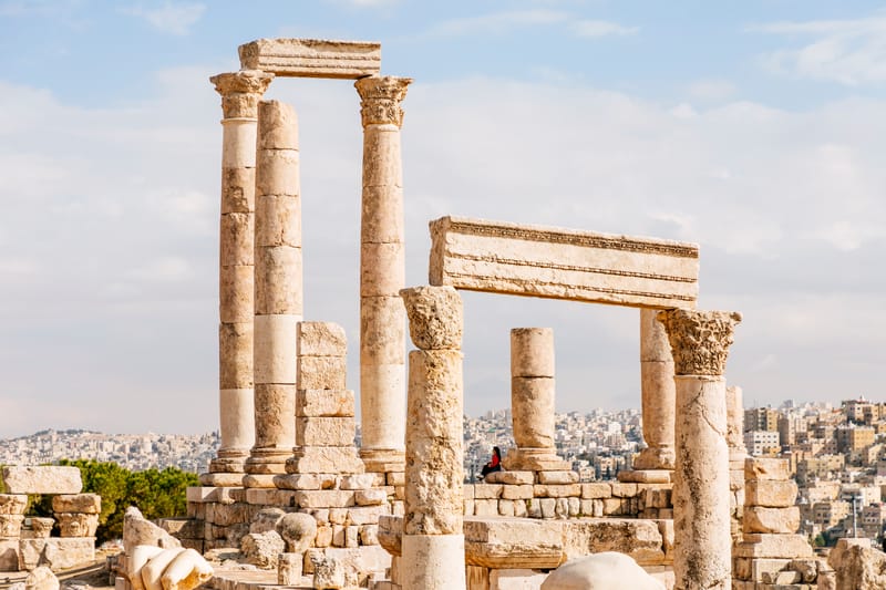 The Citadel in Amman, a Historic Landmark Overlooking the City
