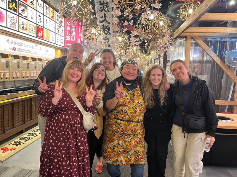 Inspiring Vacations travellers meeting a chef in Kumamoto, Kyushu Island (Supplied: Julia M)