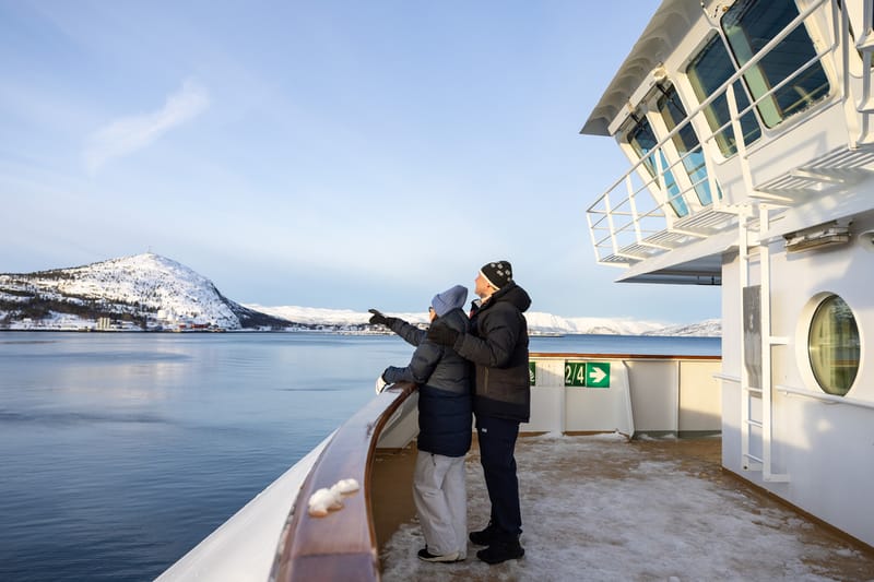 The North Cape (Nordkapp), one of Europe's most iconic vantage points, looks out over the Barents Sea from the top of the Norwegian Arctic.