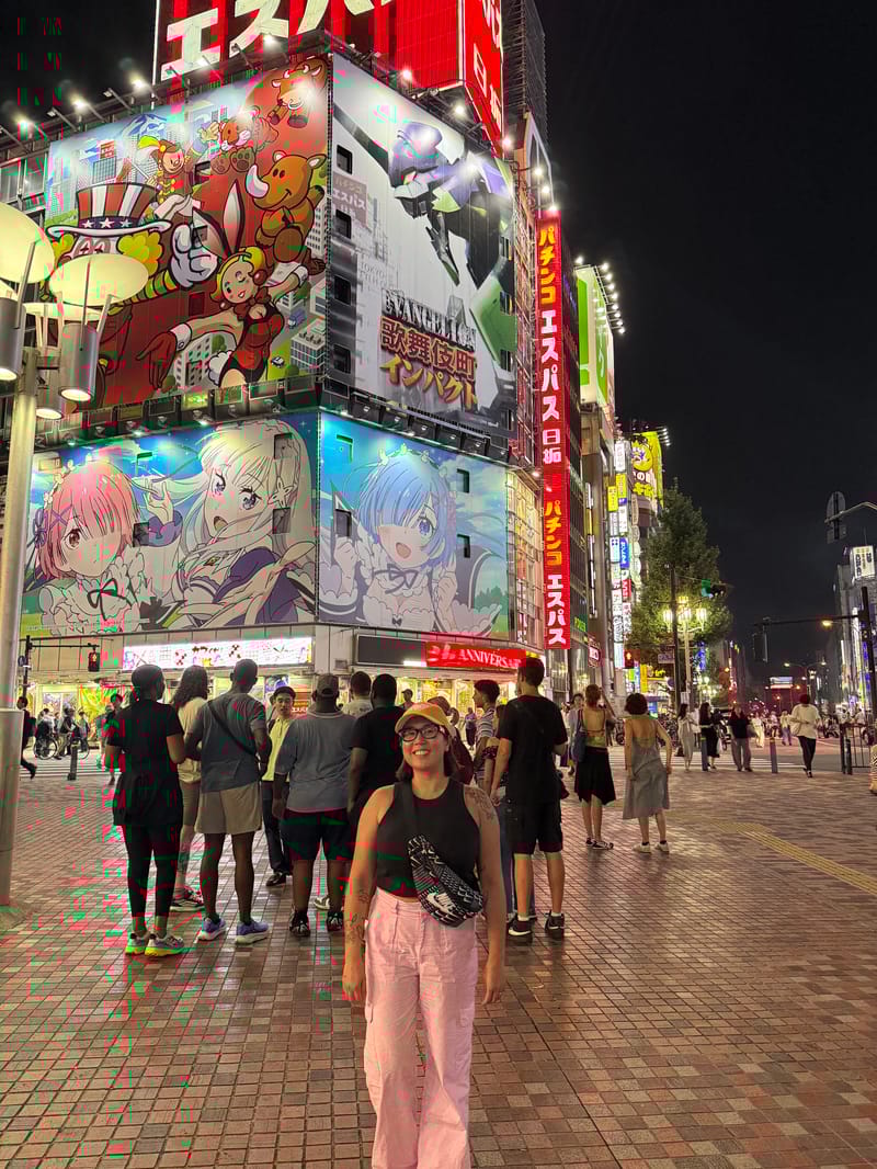 Shinjuku, Tokyo. Even a simple evening walk feels like an experience.
