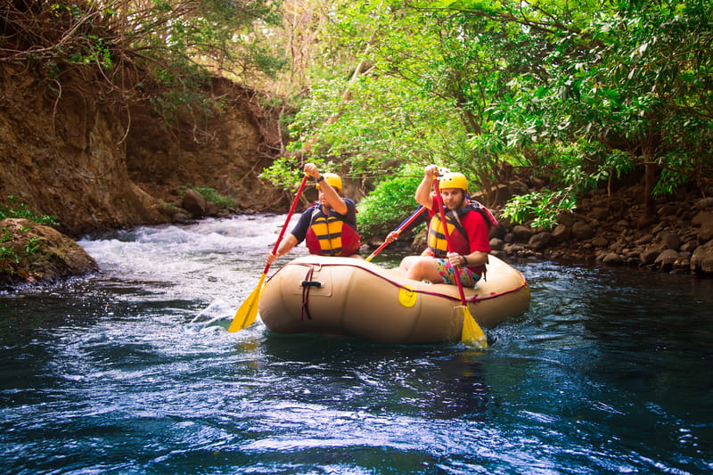White-water rafting in Costa Rica is just one adventure on our tailormade family holiday packages