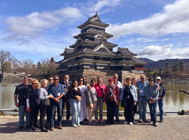 Inspiring Vacations on tour at Matsumoto Castle.