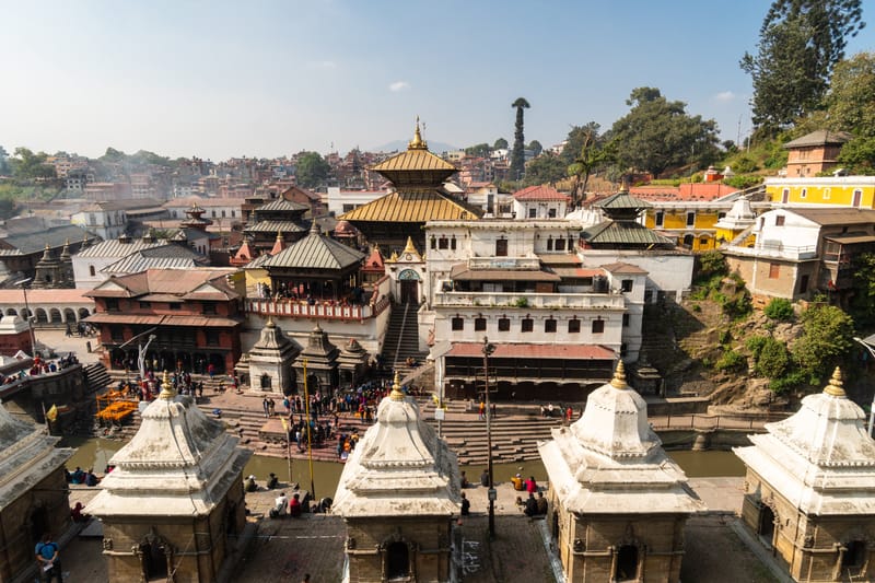 The Sacred Pashupatinath Temple Sits Along the Bagmati River, Overlooking the Heart of Kathmandu