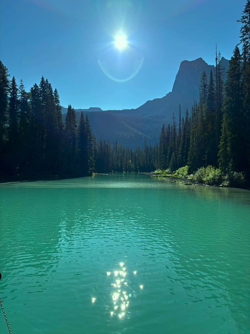 The afternoon sun dances across the turquoise waters of Emerald Lake (Photo: supplied)