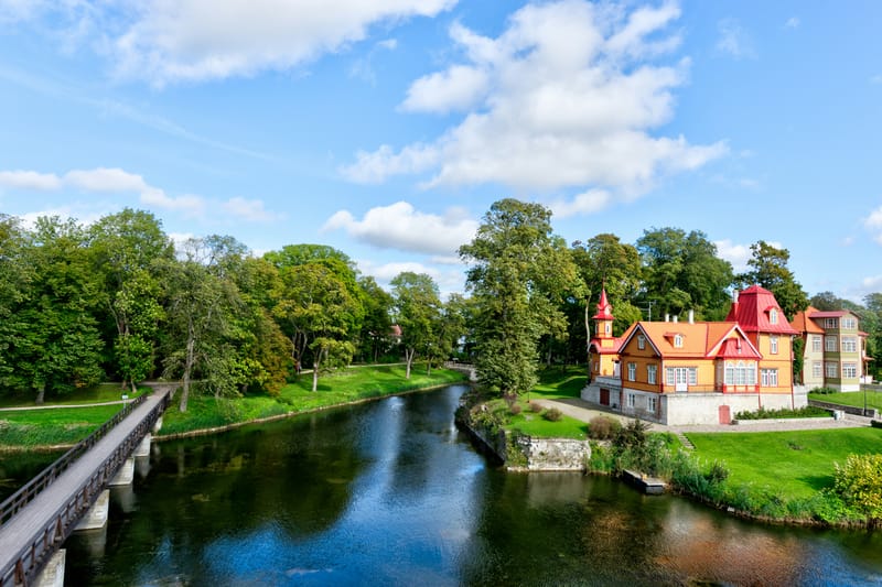 Kuressaare Castle, historically known as Arensburg, is a remarkably intact Gothic-style Teutonic fortress in the capital of Saaremaa, Estonia.
