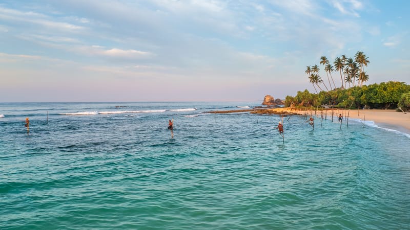 Sri Lanka's south and west coasts offer ideal snorkelling and diving conditions in April, at the tail end of the dry season.
