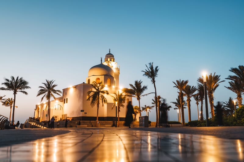 Evening walks along the Jeddah Corniche reflect the relaxed side of social etiquette in Saudi Arabia