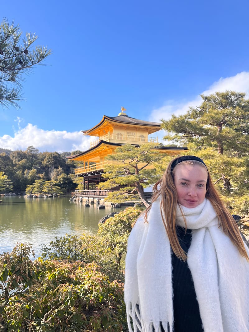 Jess visits Kyoto's Golden Pavillion on her Japan tour which included a stop in Hiroshima