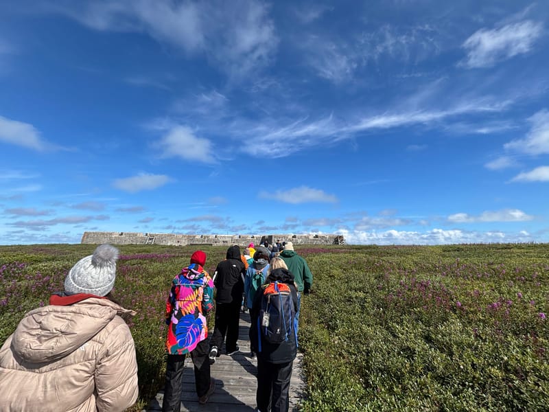 Blue skies and sunshine on a group walk (Photo: supplied)
