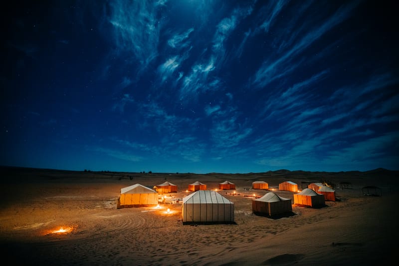 Away from artificial light, the Milky Way stretches from horizon to horizon.